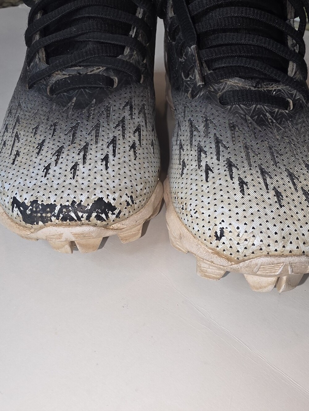 Under Armour Spotlight RM Football Cleats Black White 1Y Kids Youth Multi-Sport - Picture 8 of 8